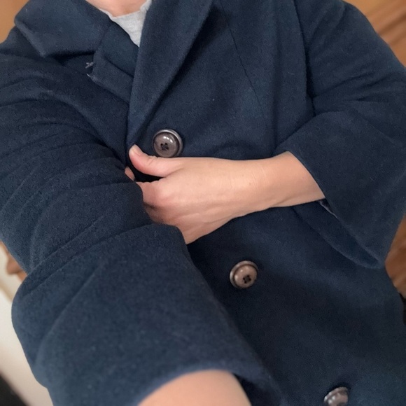 Vintage 1950s-60s Blue Connoisseur La Vigna 100% cashmere coat - Picture 8 of 10